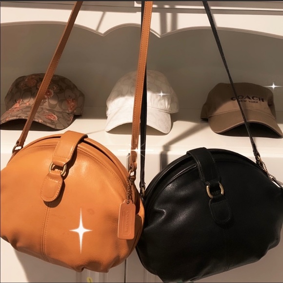 Vtg Coach Laurel Clam Shell Fram crossbody bag - Picture 2 of 8